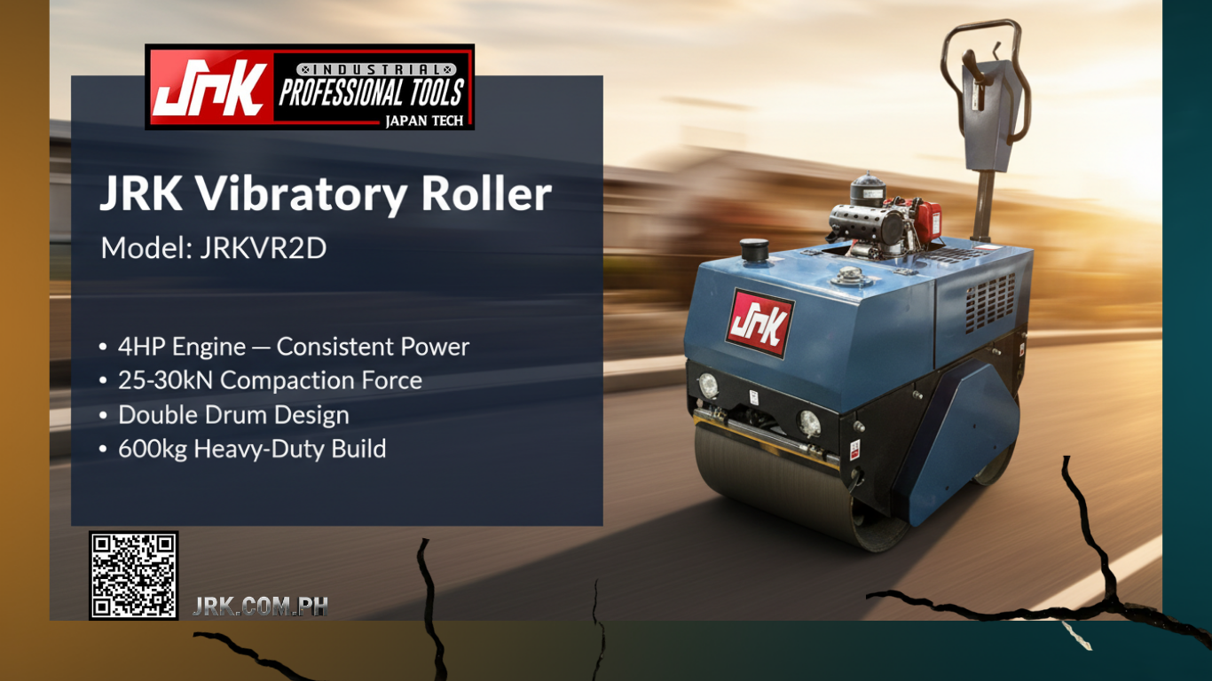 JRK Vibratory Roller JRKVR2D — Roll It Flat. Every Time.