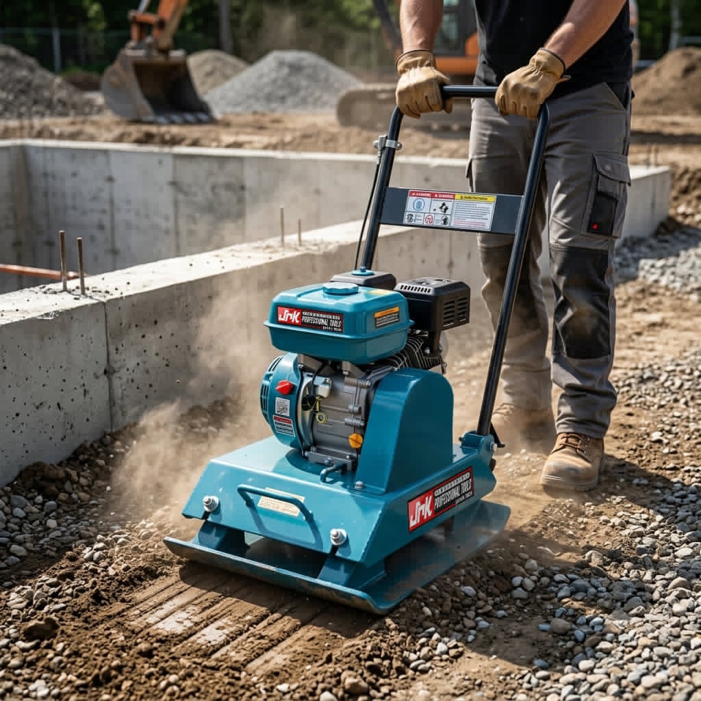 JRK JRKPC Plate Compactor in use on a construction site