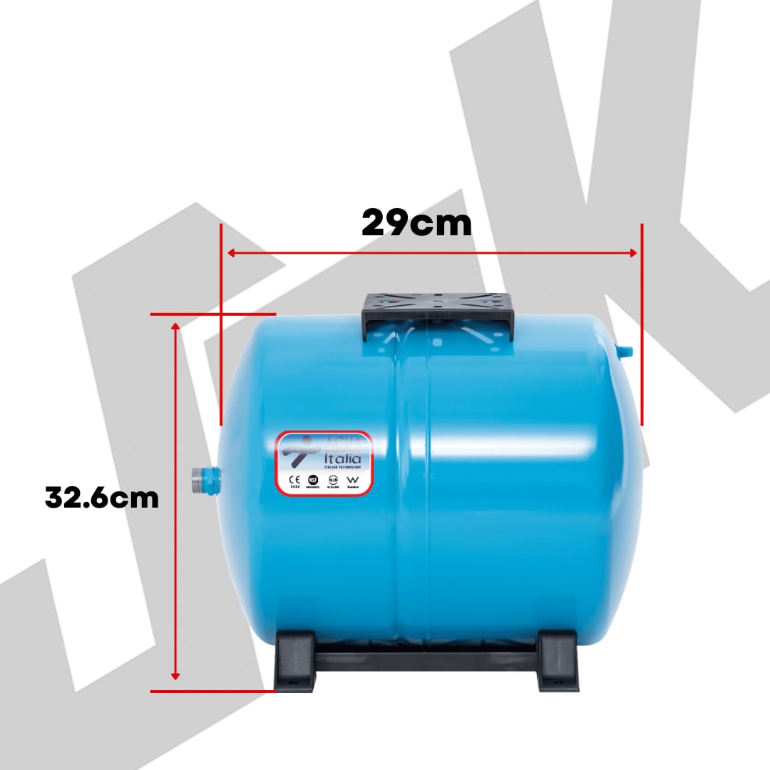 Aqua Italia Horizontal Diaphragm Pressure Tank