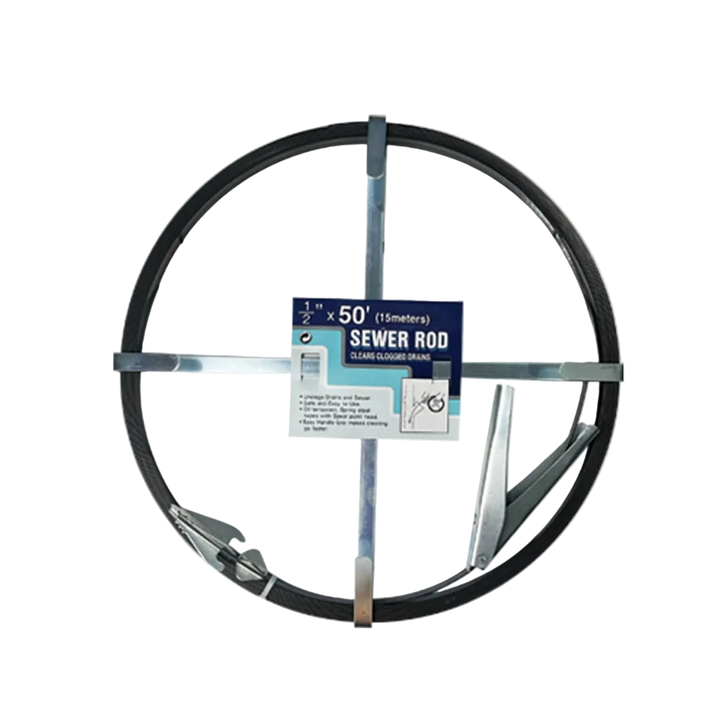 SEWER ROD 1/16"X1/2"X50FTS.