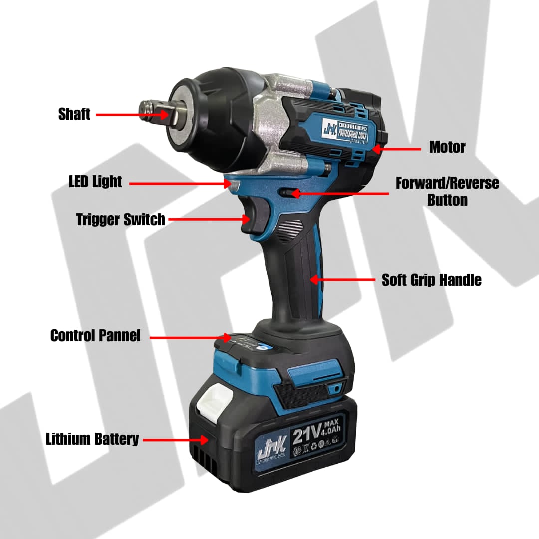 JRK Cordless Lithium Brushless Impact Wrench V2