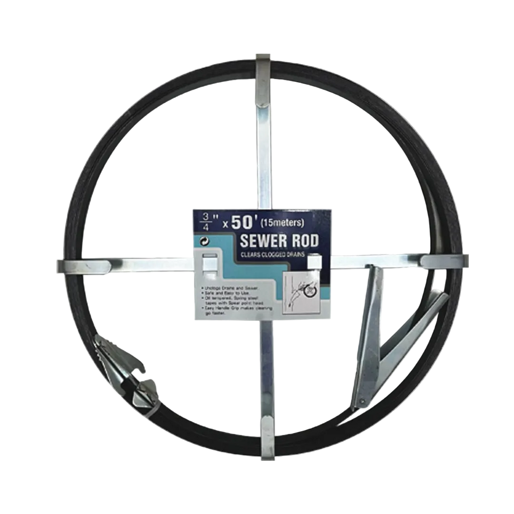 SEWER ROD 1/16"X3/4"X50FTS.
