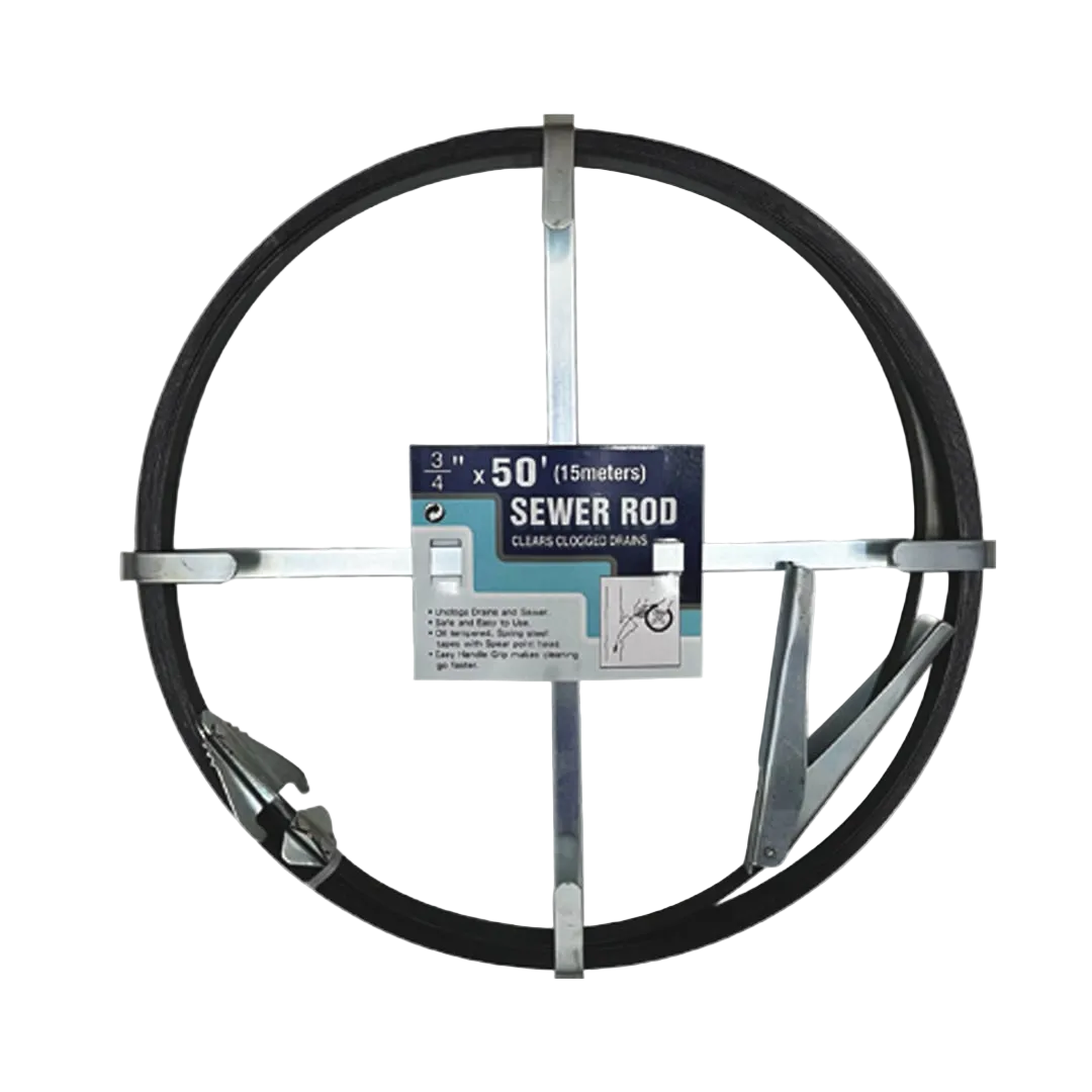 SEWER ROD 1/16"X3/4"X50FTS.