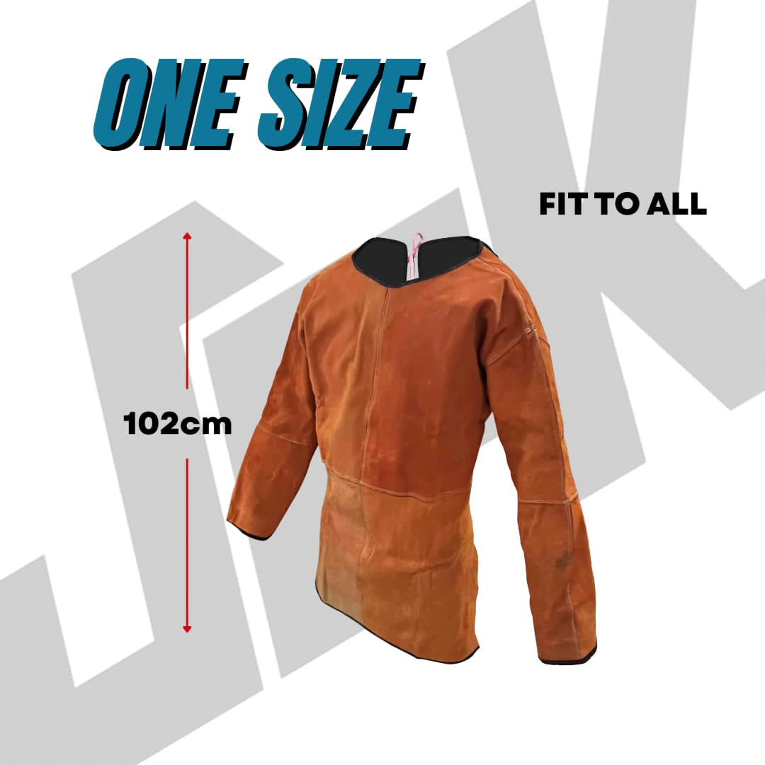 JRK Leather Welding Apron with Sleeves