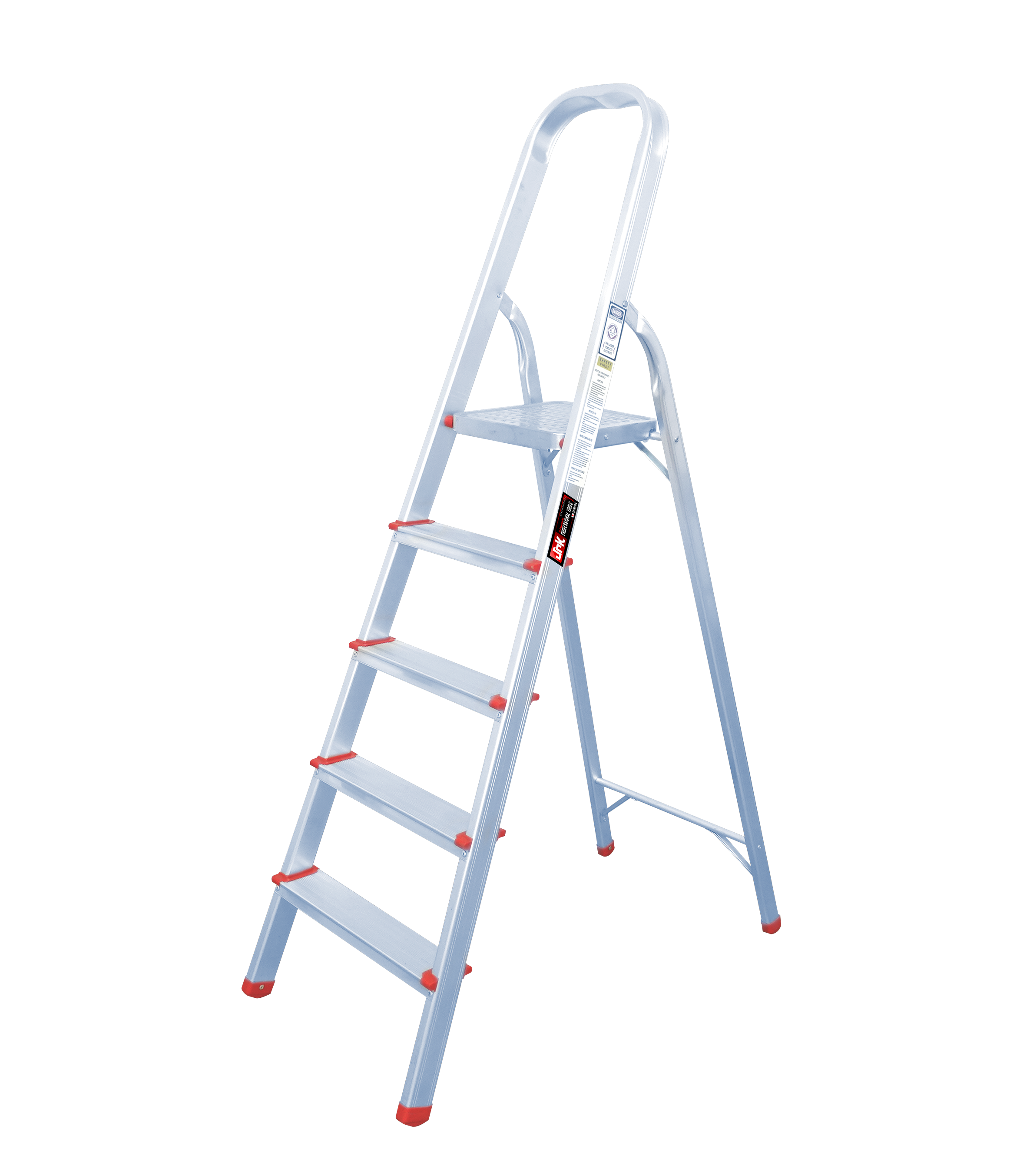 JRK Foldable Aluminum 5 Steps Ladder