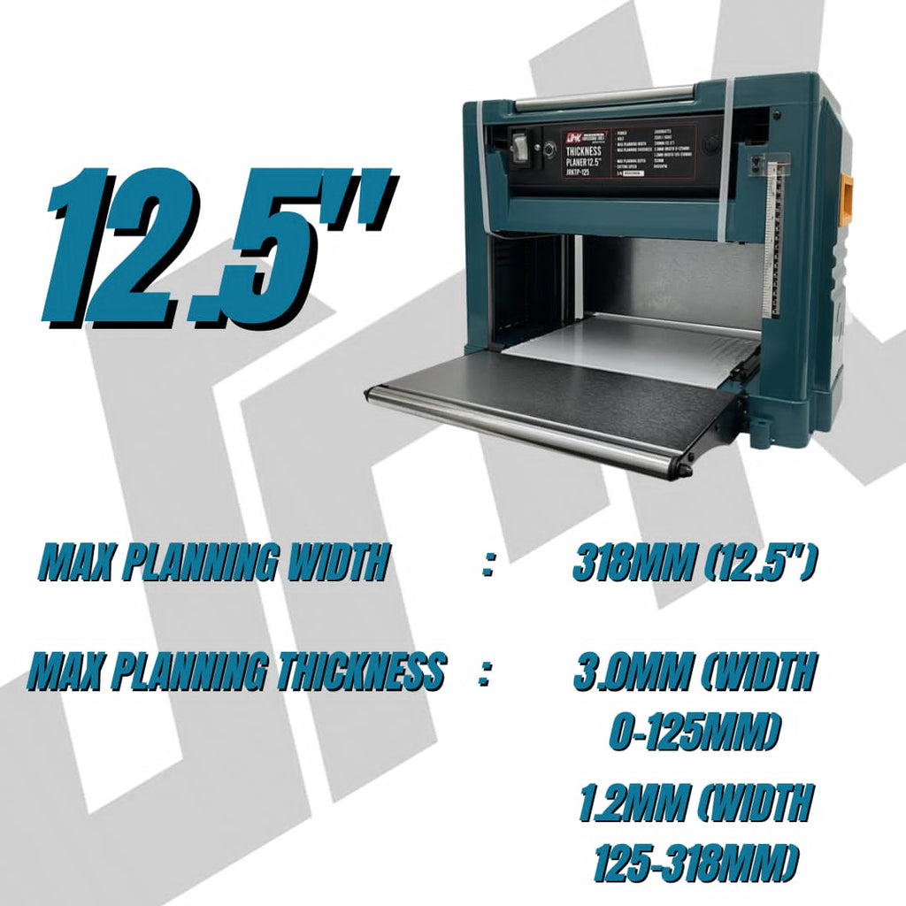 JRK THICKNESS WOOD PLANER 1500W 318mm (12.5 inches)