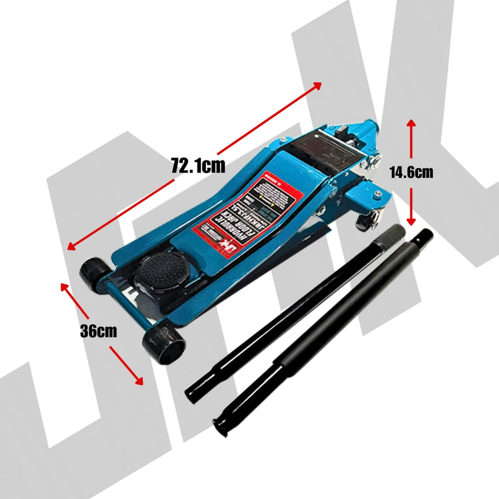 JRK 3.5-Ton Low Hydraulic Floor Jack 75mm - 500mm