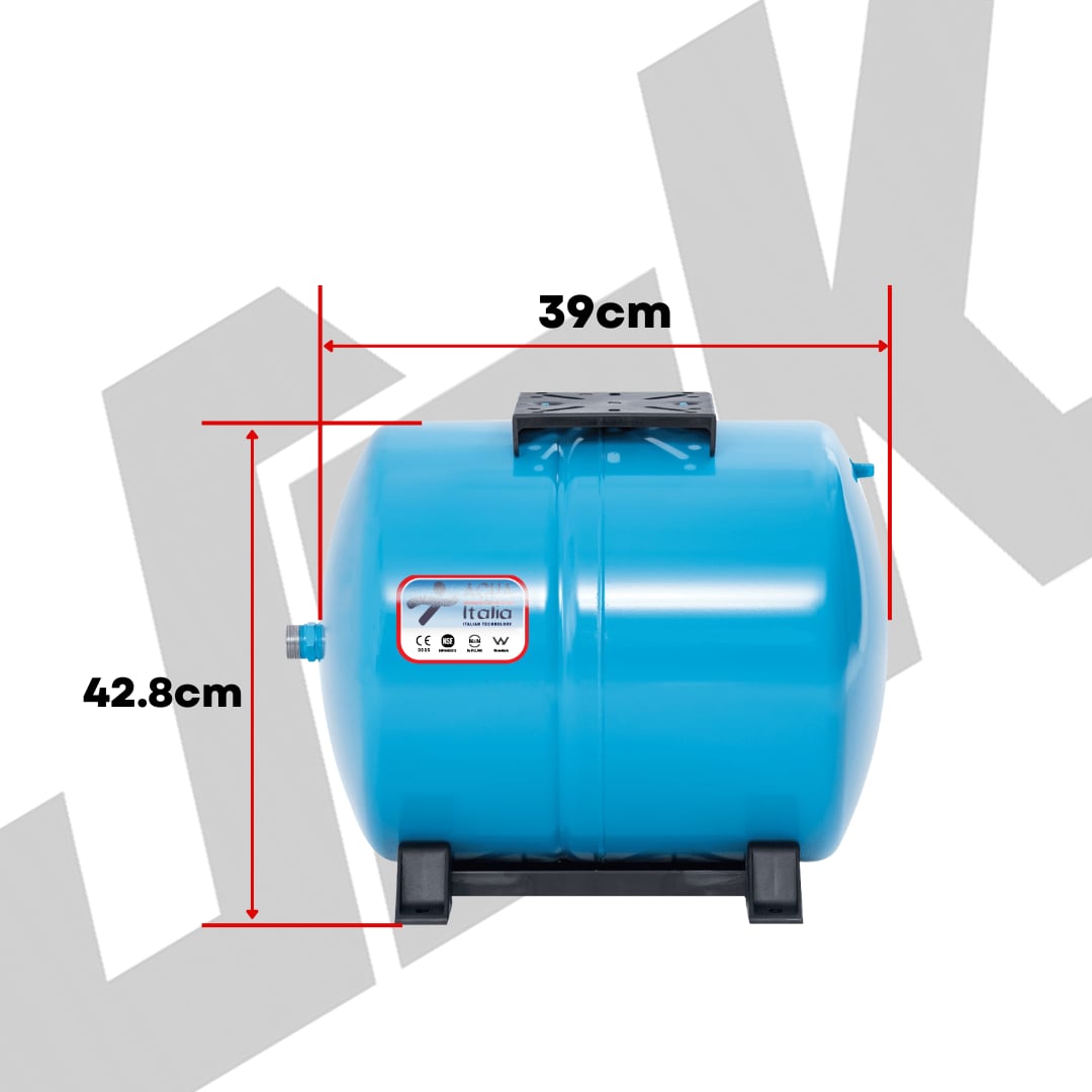 Aqua Italia Horizontal Diaphragm Pressure Tank