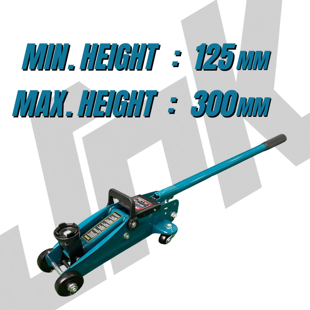 JRK 2-Ton Hydraulic Floor Jack 125mm - 300mm