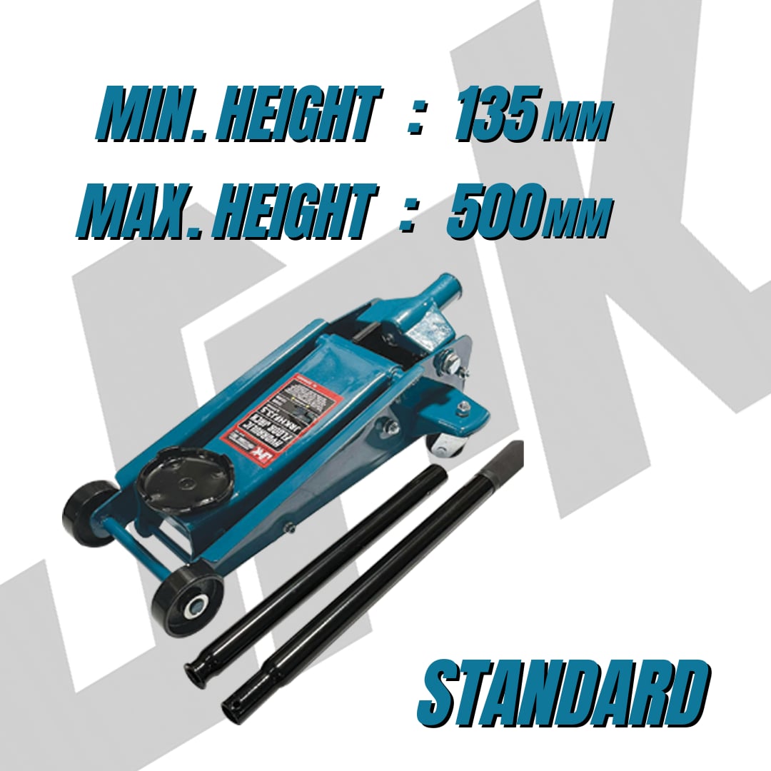 JRK 3.5-Ton Hydraulic Floor Jack 135mm - 500mm