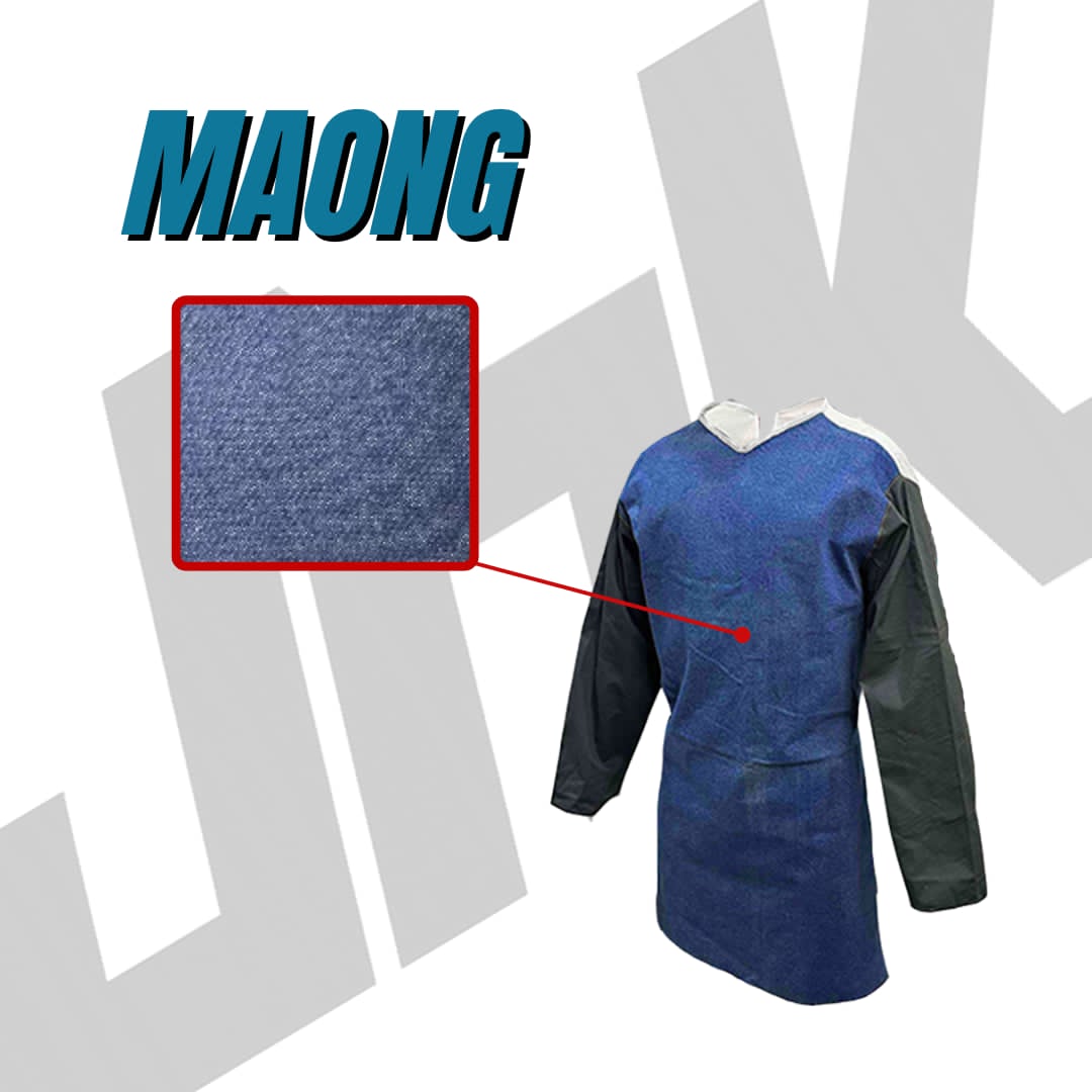 JRK Maong Welding Apron with Sleeves| Black | Blue