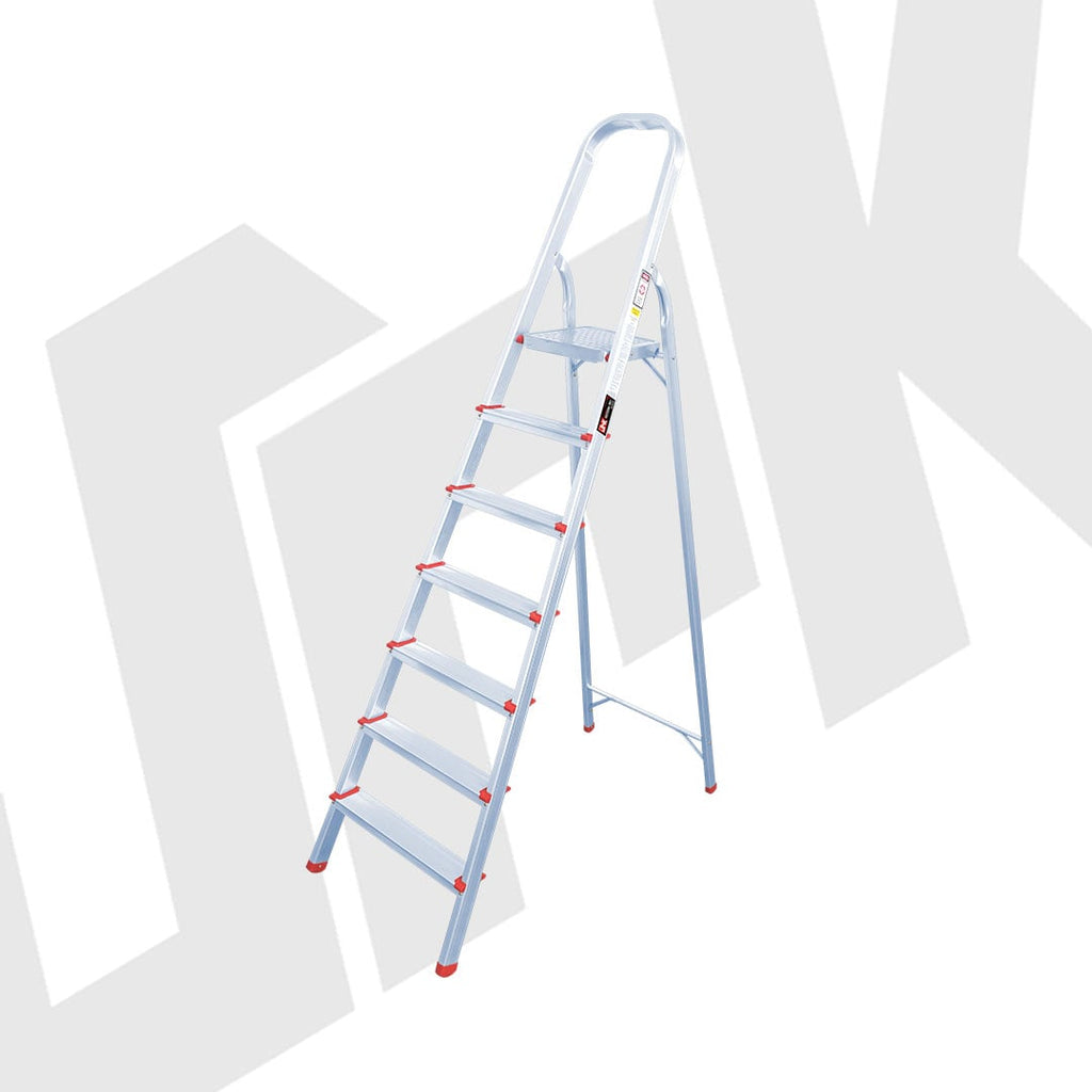 JRK Foldable Aluminum 7 Steps Ladder