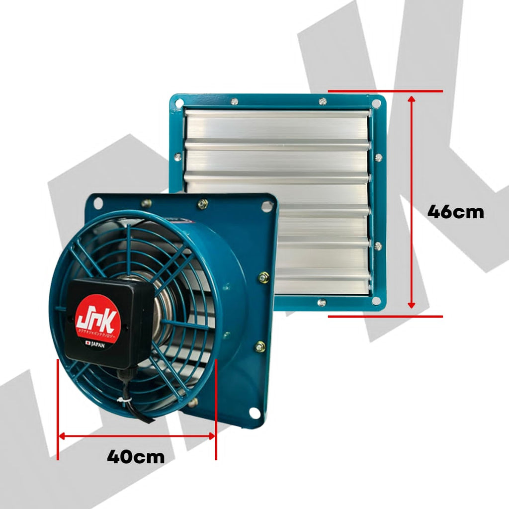 JRK Industrial Exhaust Fan with Shutter 14"